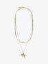 Collier double rangs à pendentif trèfle - Or - 3