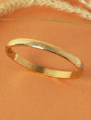 Jonc ruban à motif écailles - Or - 1