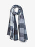 Foulard à imprimé grandes carreaux - Noir - 1