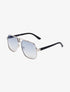Lunettes de soleil monture métallique - Bleu/or - 1