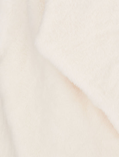 Gilet sans manches en fourrure synthétique - Écru - 3