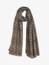 Foulard irisé à imprimé graphique - Marron - 1