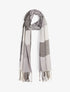 Foulard irisé imprimé carreaux - Noir - 4