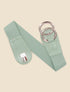 Ceinture croco à boucle ronde - Vert d&