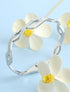 Jonc style vague à strass - Argent - 1