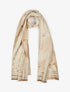 Foulard irisé à imprimé floral - Beige - 1