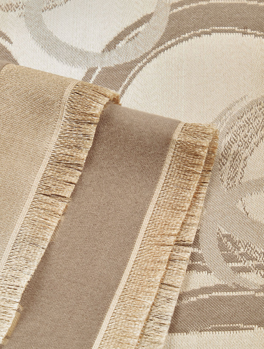 Foulard irisé à imprimé graphique - Taupe - 3