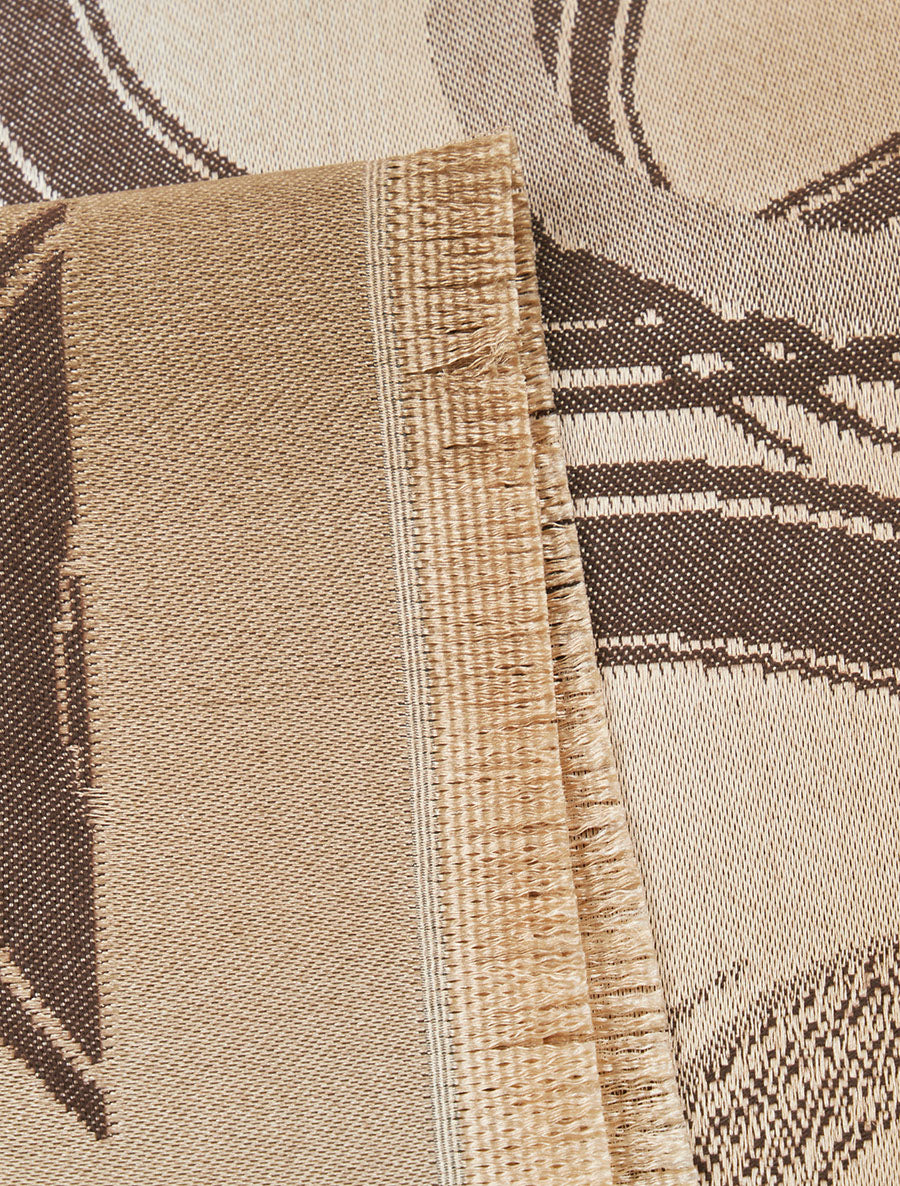 Foulard irisé à imprimé graphique - Marron - 3