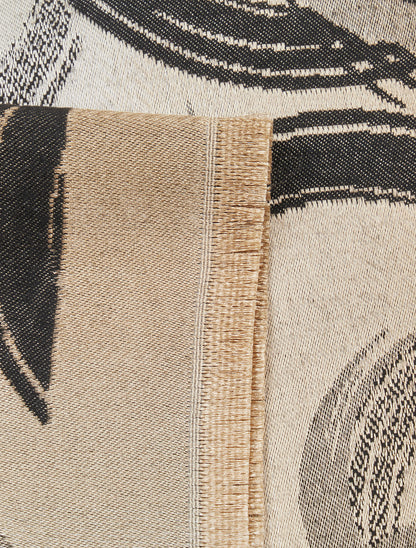 Foulard irisé à imprimé graphique - Noir - 3