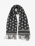 Echarpe à imprimé fer à cheval - Noir - 1