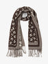 Echarpe à imprimé fer à cheval - Marron - 1