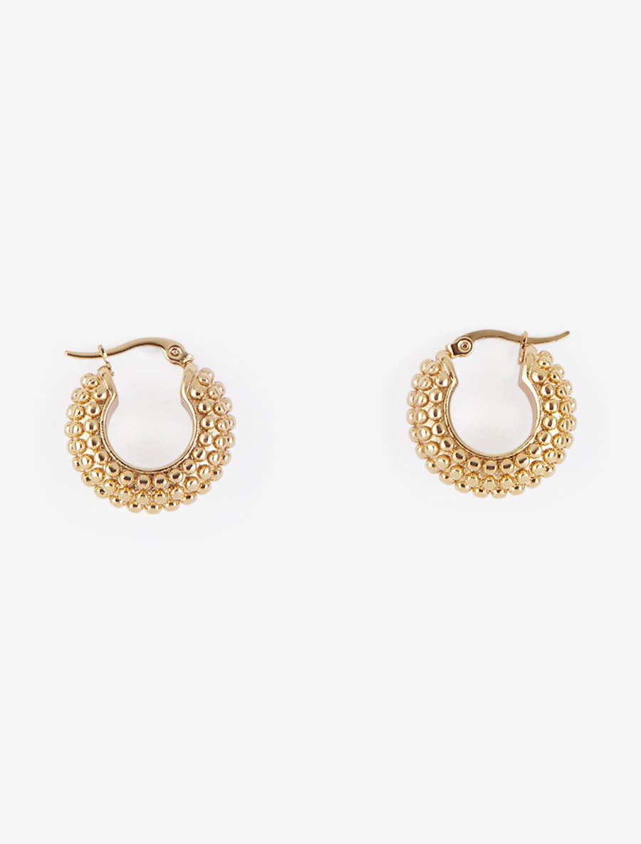 Créoles à billes - Or - 1