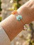 Bracelet à petites fleurs perlées et colorées - Multi - 1