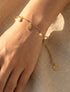 Bracelet fin étoiles et zircons - Or - 1