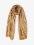 Echarpe imprimé bandana en coton mélangé - Moutarde - 1
