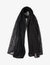 Foulard à empiècement dentelle - Noir - 1