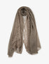 Foulard effet froissé à empiècement dentelle - Taupe - 1