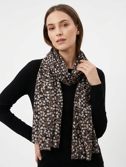 Foulard à imprimé baies irisées - Noir