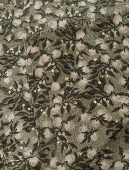Foulard à imprimé baies irisées - Kaki - 3