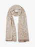 Echarpe molletonnée à motif léopard - Beige - 1