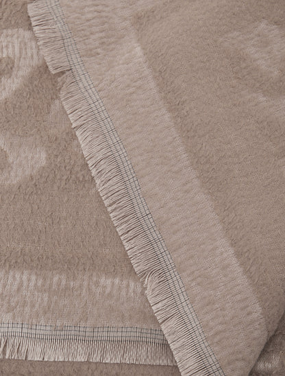 Echarpe molletonnée à motif léopard - Taupe - 3