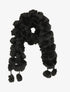Echarpe en pompons en fausse fourrure - Noir - 1
