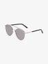 Lunettes de soleil rondes oversize - Or - 2