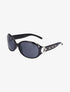 Lunettes wayfarer arrondies - Noir - 1