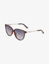 Lunettes cat eye branches à strass - Léopard - 1