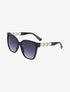 Lunettes cat eye oversize - Noir - 2