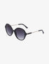 Lunettes ovales oversize - Noir/or - 1