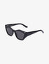 Lunette cat eye à monture texturée - Noir - 1