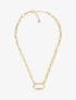Collier en maille à pendentif mousqueton - Or - 3