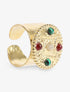 Bague large et pierres - Or - 1