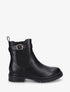 Bottines élastiquées à boucle et semelle crantée - Noir - 1