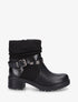 Boots plissées à boucle - Noir - 1