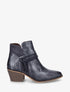 Bottines irisées à liens décoratifs - Bleu foncé - 1