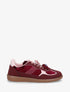 Sneakers à empiècement velours - Lie de vin - 1
