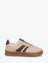 Sneakers à quartier effet tweed - Beige - 1