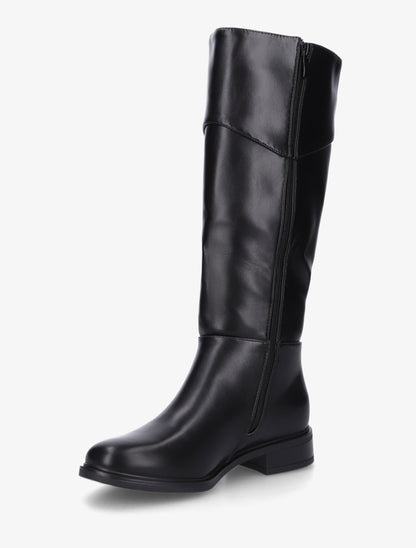 Bottes en simili à empiècement métal - Noir - 3