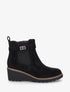 Bottines compensées suédine - Noir - 1
