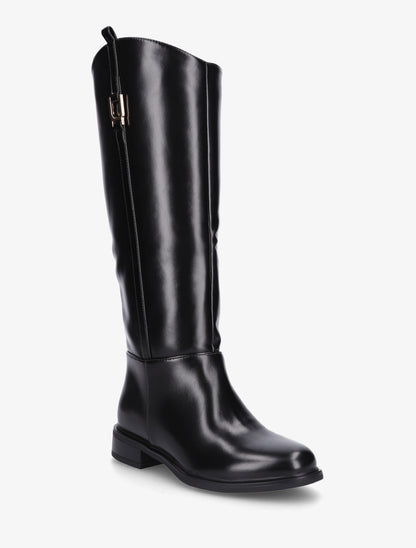 Bottes simili style cavalière - Noir - 2