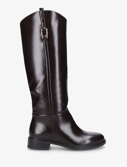 Bottes simili style cavalière - Marron - 1