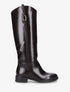 Bottes simili style cavalière - Marron - 1