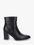 Bottines à talon en simili bouts pointus - Noir - 1