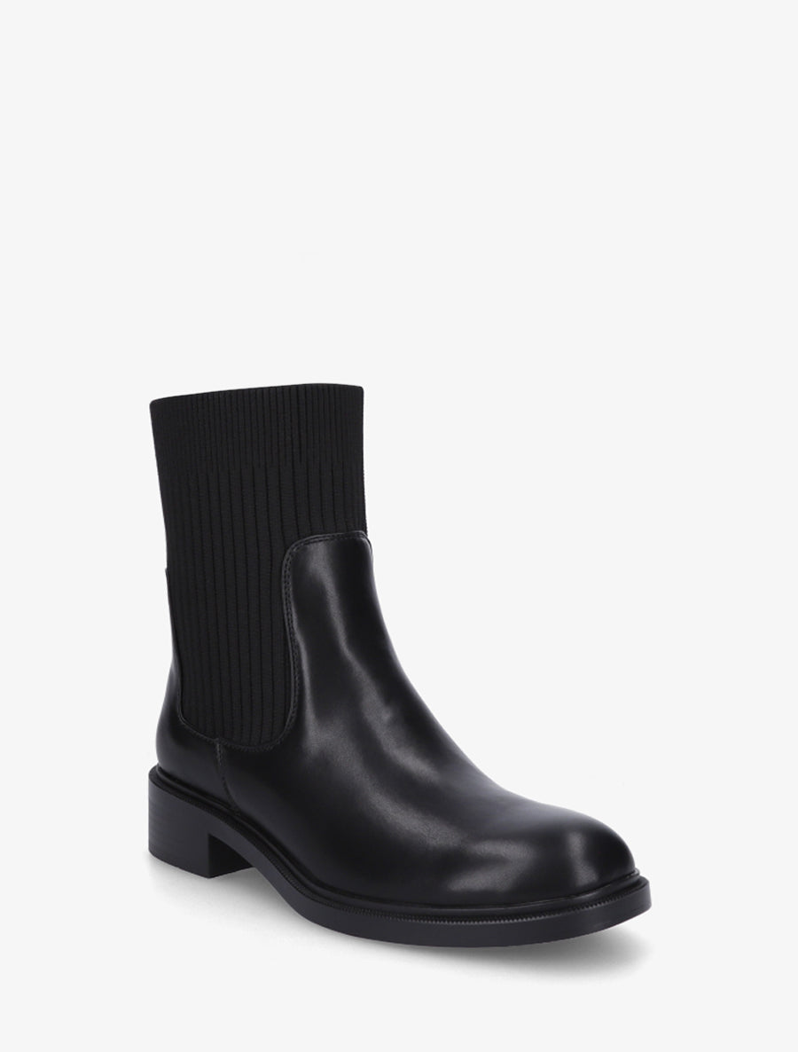 Bottines style chaussettes - Noir - 2