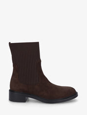 Bottines style chaussettes - Marron - 1
