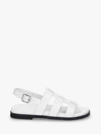 Nu-pieds style spartiates - Blanc - 5