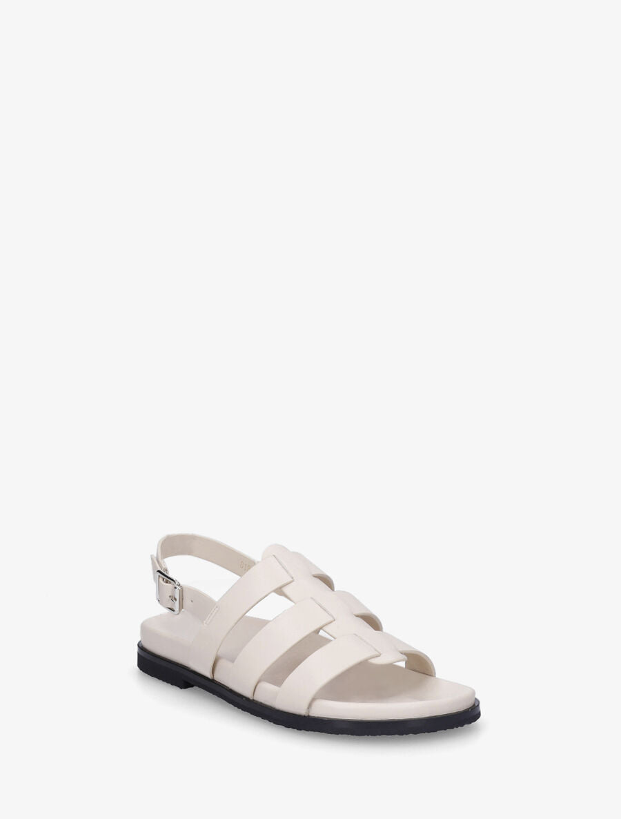 Nu-pieds style spartiates - Beige - 2