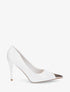 Escarpins à bout pointus métalliques - Blanc - 1